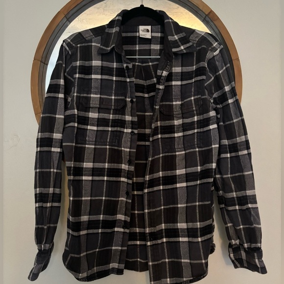 North Face Men’s Flannel Button Down Size Small - Picture 1 of 4
